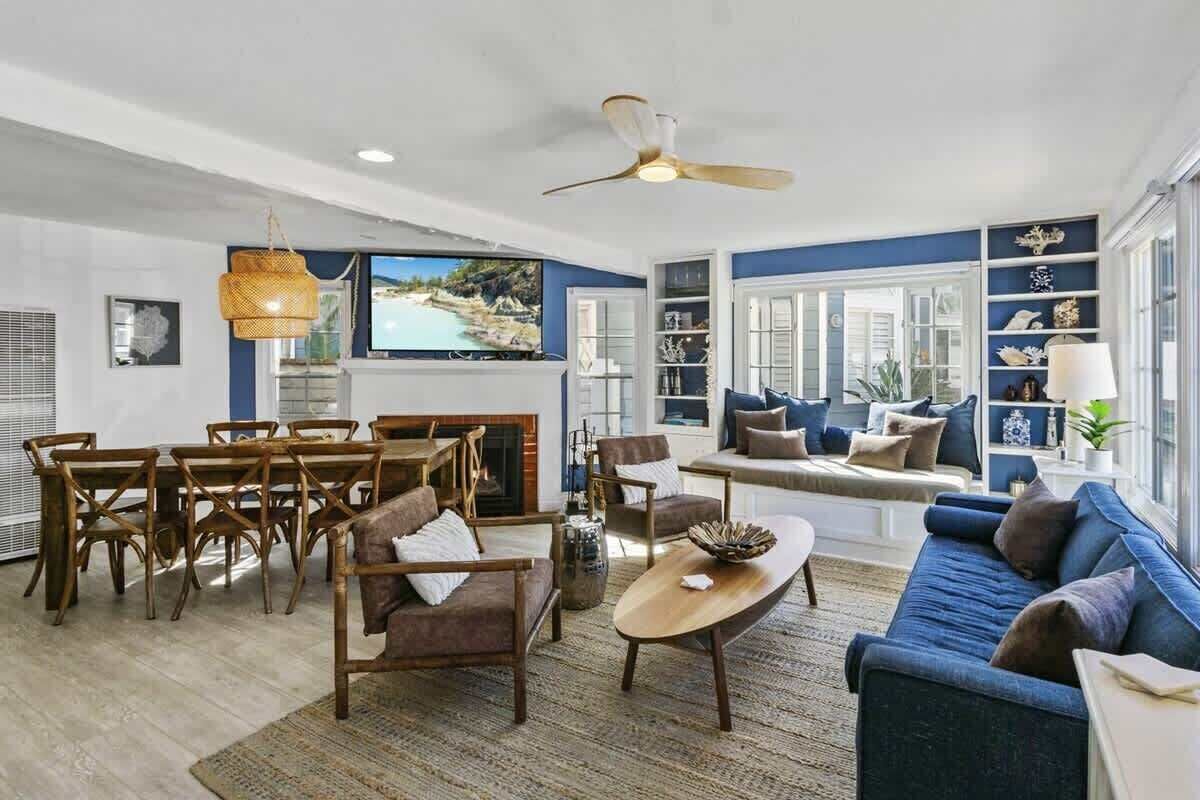 تلفزيون ذكي، مدفأة، مكتب