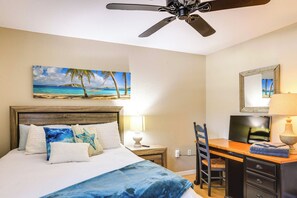 2 bedrooms, desk, iron/ironing board, WiFi