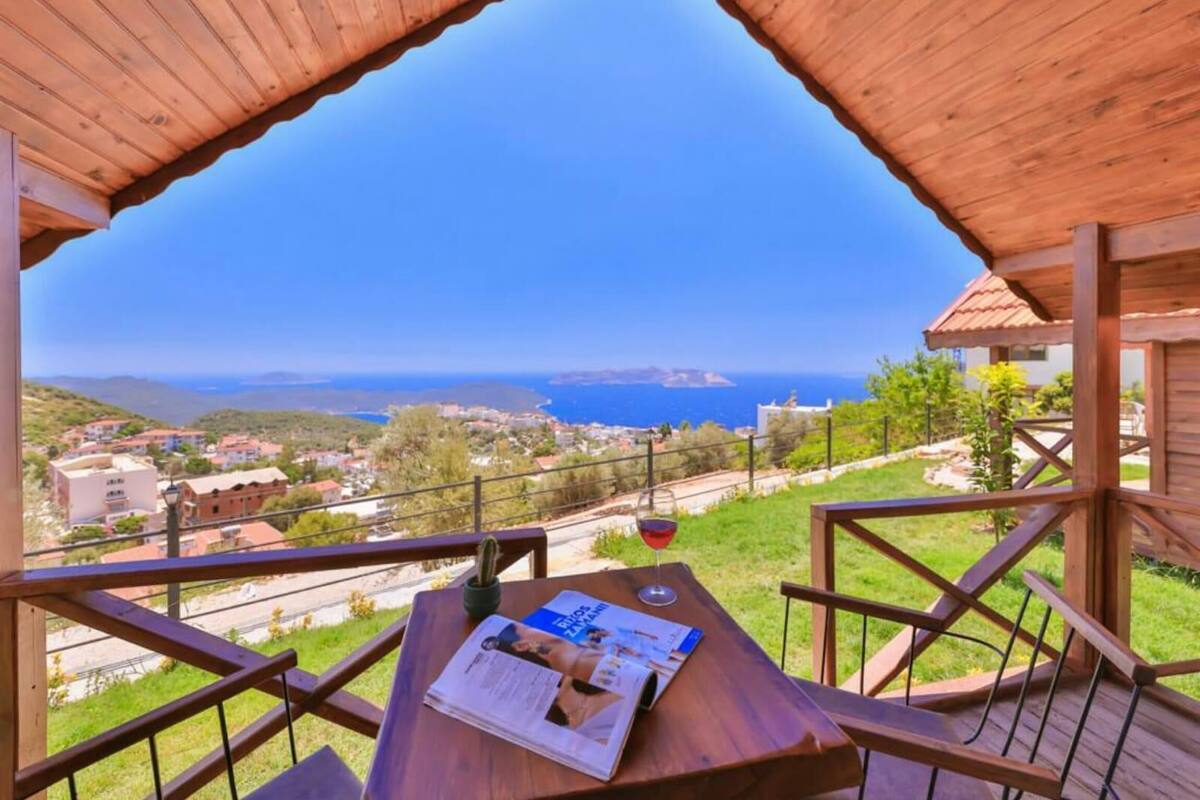 Panoramic-Bungalow, Nichtraucher, Meerblick | Terrasse/Patio