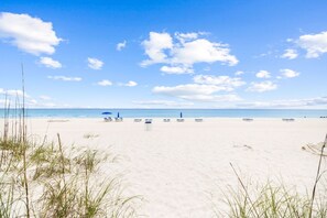 Vlak bij het strand