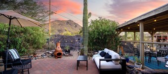 Mountain Views & Desert Starry Nights by the Fire