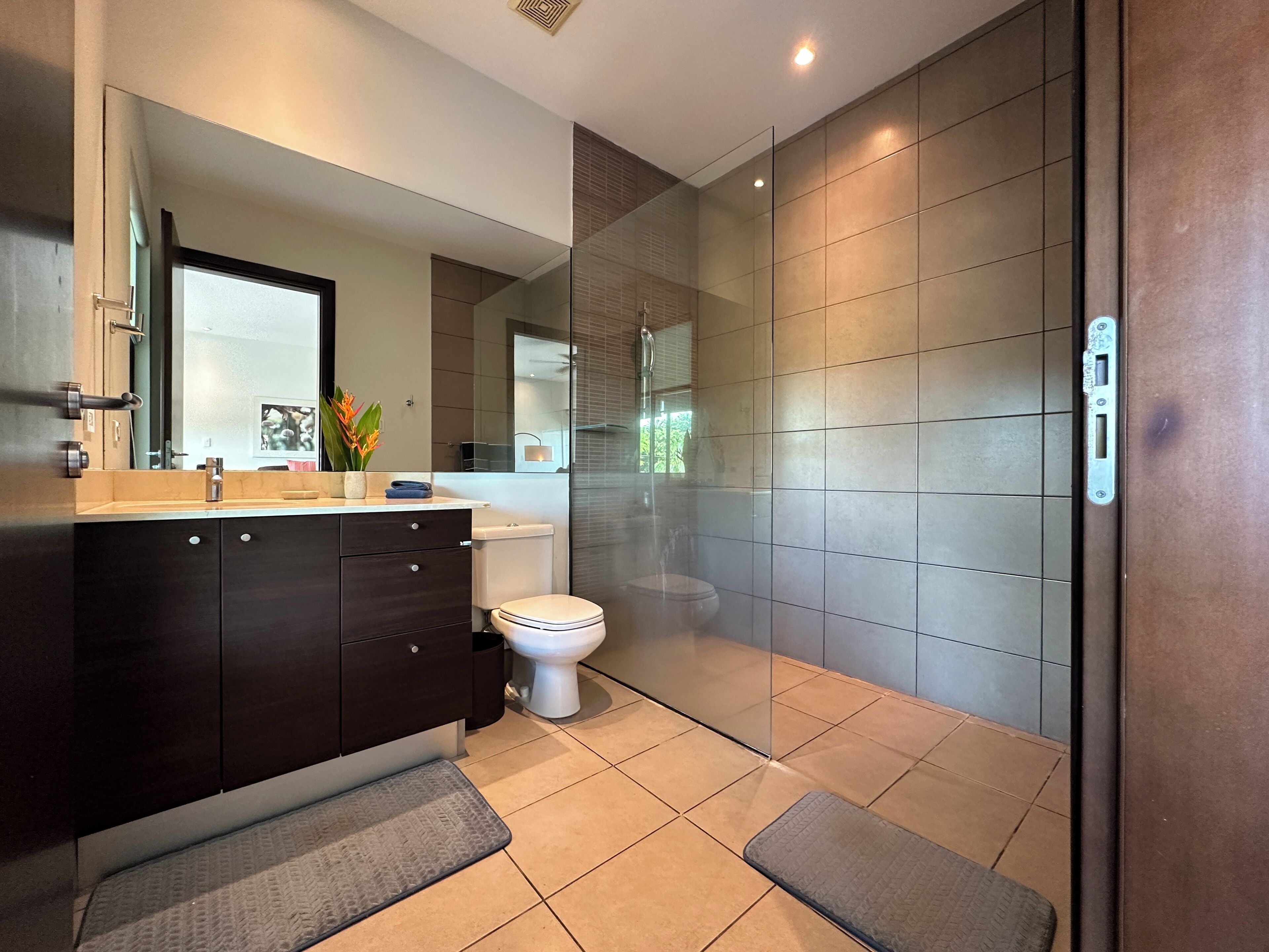 Shower, towels