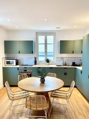 Microwave, oven, stovetop, dishwasher
