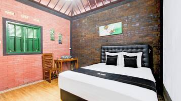 Kamar Double Deluks | Wi-Fi gratis dan seprai linen