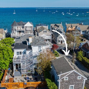 Exterior - Central, modern cottage with parking and water view (Provincetown)