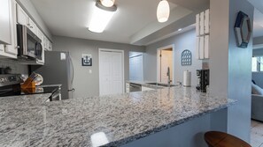 Fridge, microwave, oven, stovetop - Lakefront Condo in the Heart of Osage Beach! (Osage Beach)