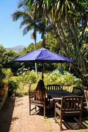 屋外ダイニングエリア