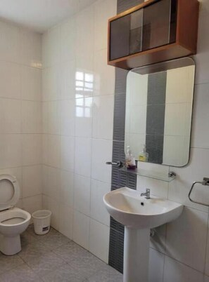 Towels, soap, toilet paper