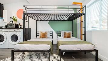 Desk, iron/ironing board, free WiFi, bed sheets