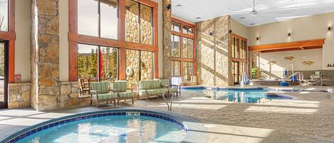 Indoor pool, a heated pool