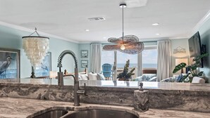 Interior - Oceanfront 2-LVL Retreat,2 Balconies, Pool,Walk to Pier! (Surfside Beach)