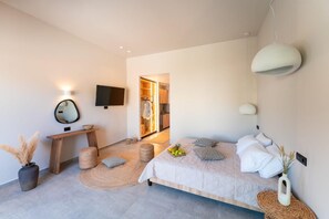 1 slaapkamer, een strijkplank/strijkijzer, wifi, beddengoed