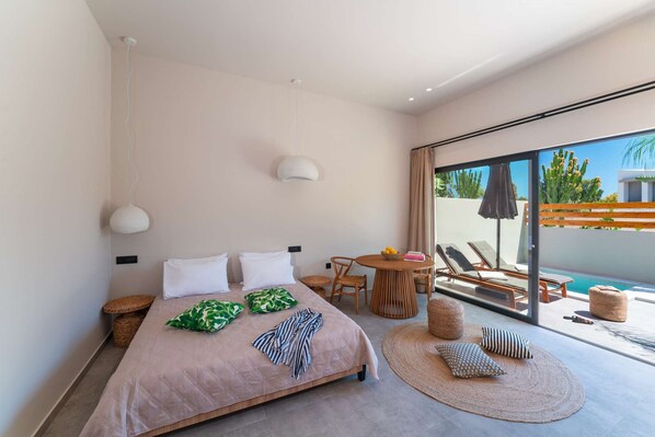 1 bedroom, iron/ironing board, WiFi, bed sheets - Afesou Suites - Hypnos (Ialisos)