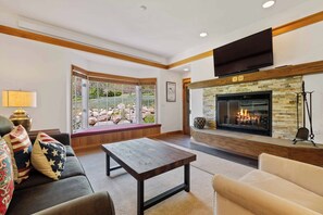 TV, fireplace - The Charter at Beaver Creek B2305 - Mountain Living (Beaver Creek)