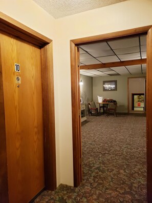 Interior - Dog Friendly main level king room inside the Lodge at North Ironwood Acres resort. (Ironwood)