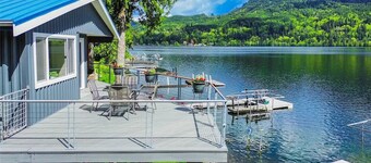 LAKEFRONT HOME with dock! 10 minutes to town, near Gailbraith mountain biking.