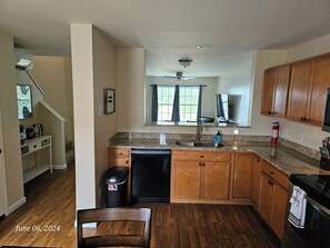 Fridge, microwave, oven, stovetop - Acadia Villas!  7A Hunter's Way:  A private neighborhood in the woods. (Trenton)