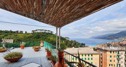 Stunning Sea View Apartment with Terrace in Camogli by Wonderful Italy