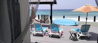 Beachfront 1-Bedroom Hideaway Steps Away From Oistins