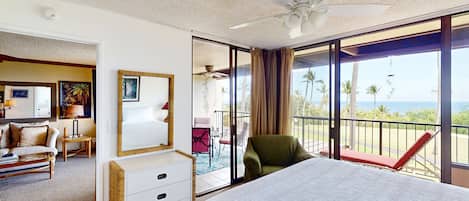 2 bedrooms, iron/ironing board, internet, bed sheets