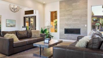 TV, DVD player, foosball