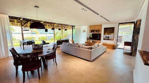 Apartment, 3 Bedrooms, Private Pool, Mountain View | Living area - Villa de Luxe La Paillotte (Black River)