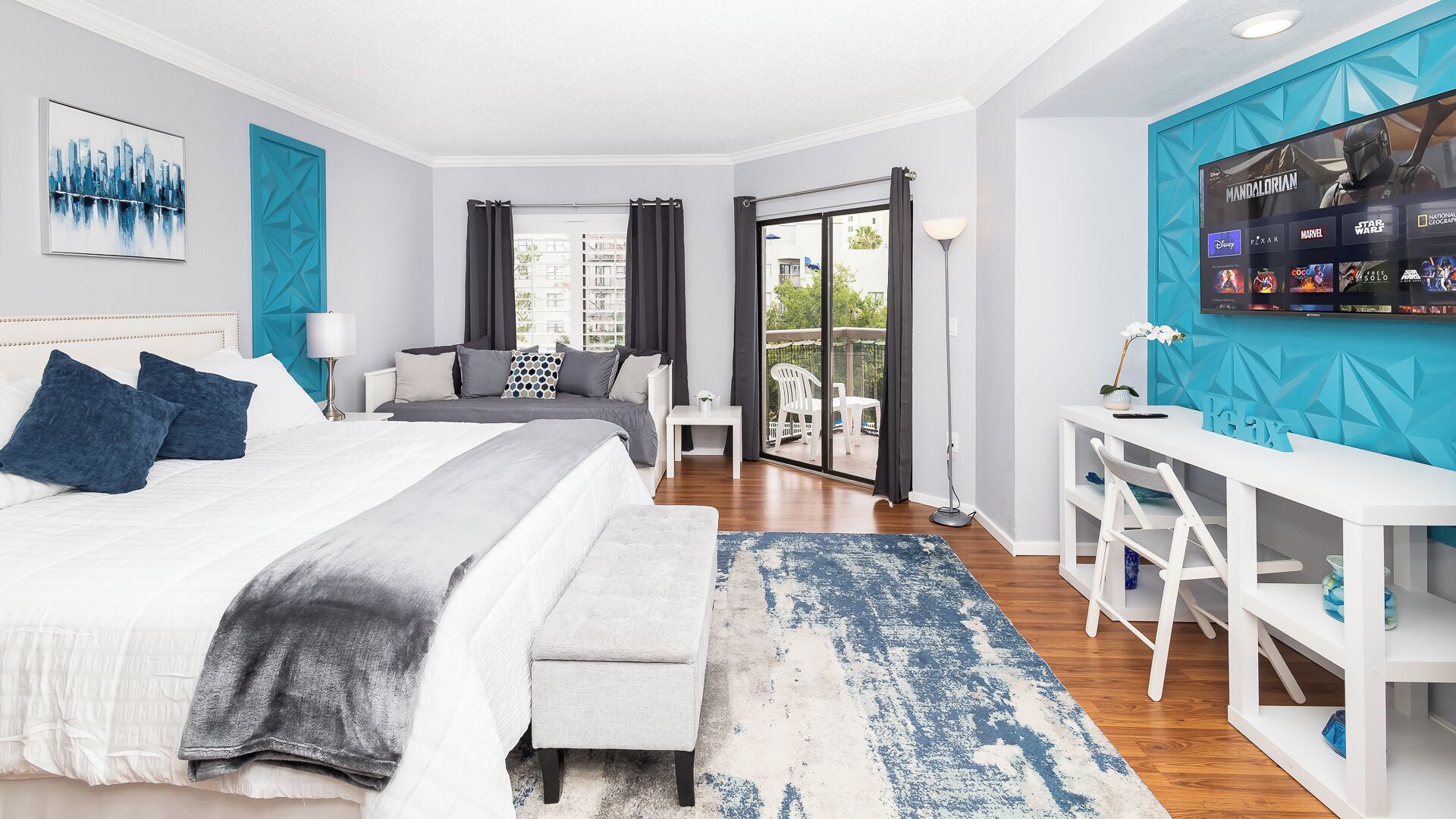 1 chambre, bureau, Wi-Fi, draps fournis