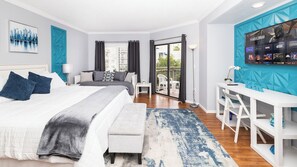 1 slaapkamer, een bureau, wifi, beddengoed