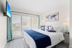 1 bedroom, iron/ironing board, travel crib, WiFi
