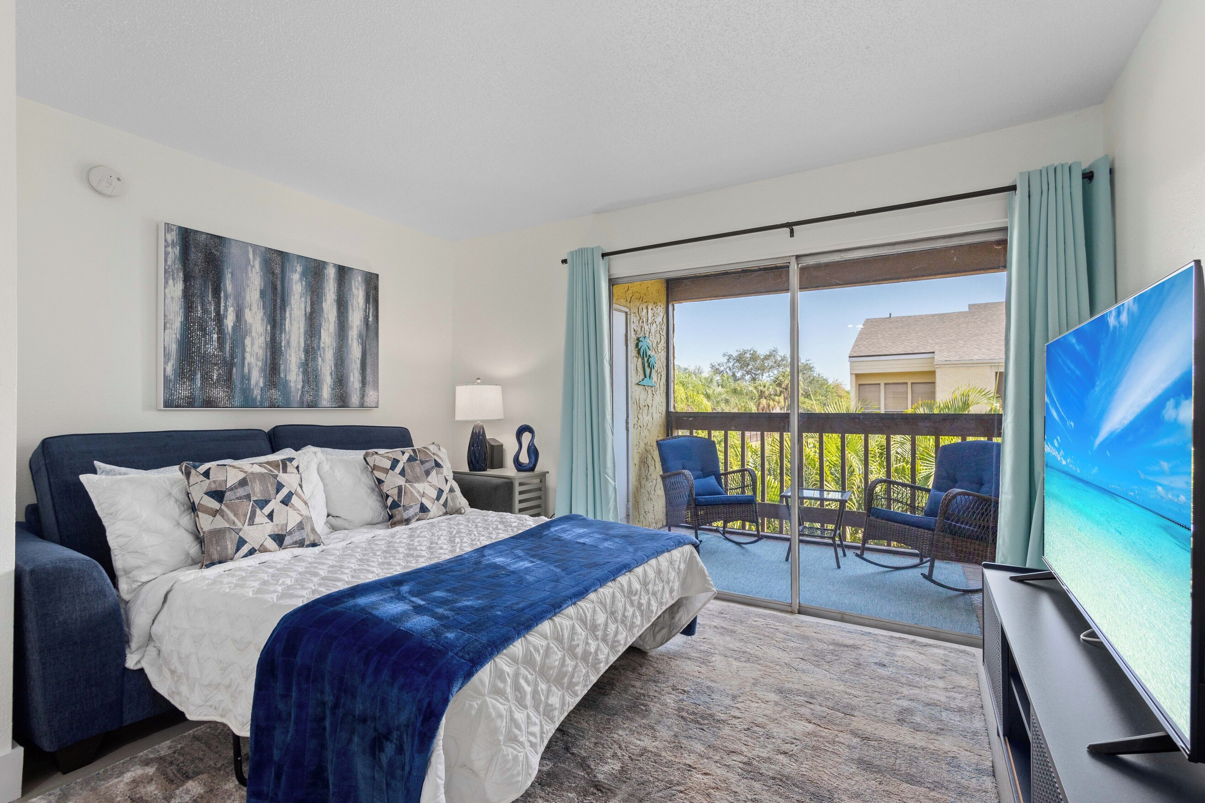 1 bedroom, iron/ironing board, travel crib, WiFi