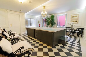 Badstue, boblebad og dampbad