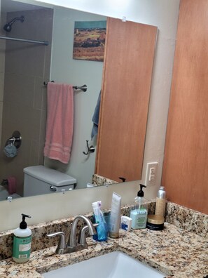 Ducha, toallas, jabón