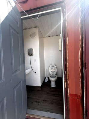 Towels, soap, toilet paper