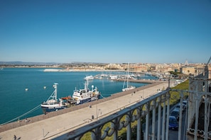 Apartment, Sea View | Balcony view - Duplex sul porto grande (Syracuse)