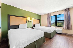 Room, 2 Double Beds, Non Smoking (Efficiency) | Free WiFi, bed sheets