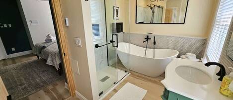 Shower, hair dryer