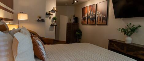 Apartment, Mehrere Betten, Kamin, Bergblick (A16) | 3 Schlafzimmer, individuell dekoriert, individuell eingerichtet