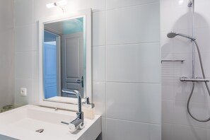 Shower, hair dryer
