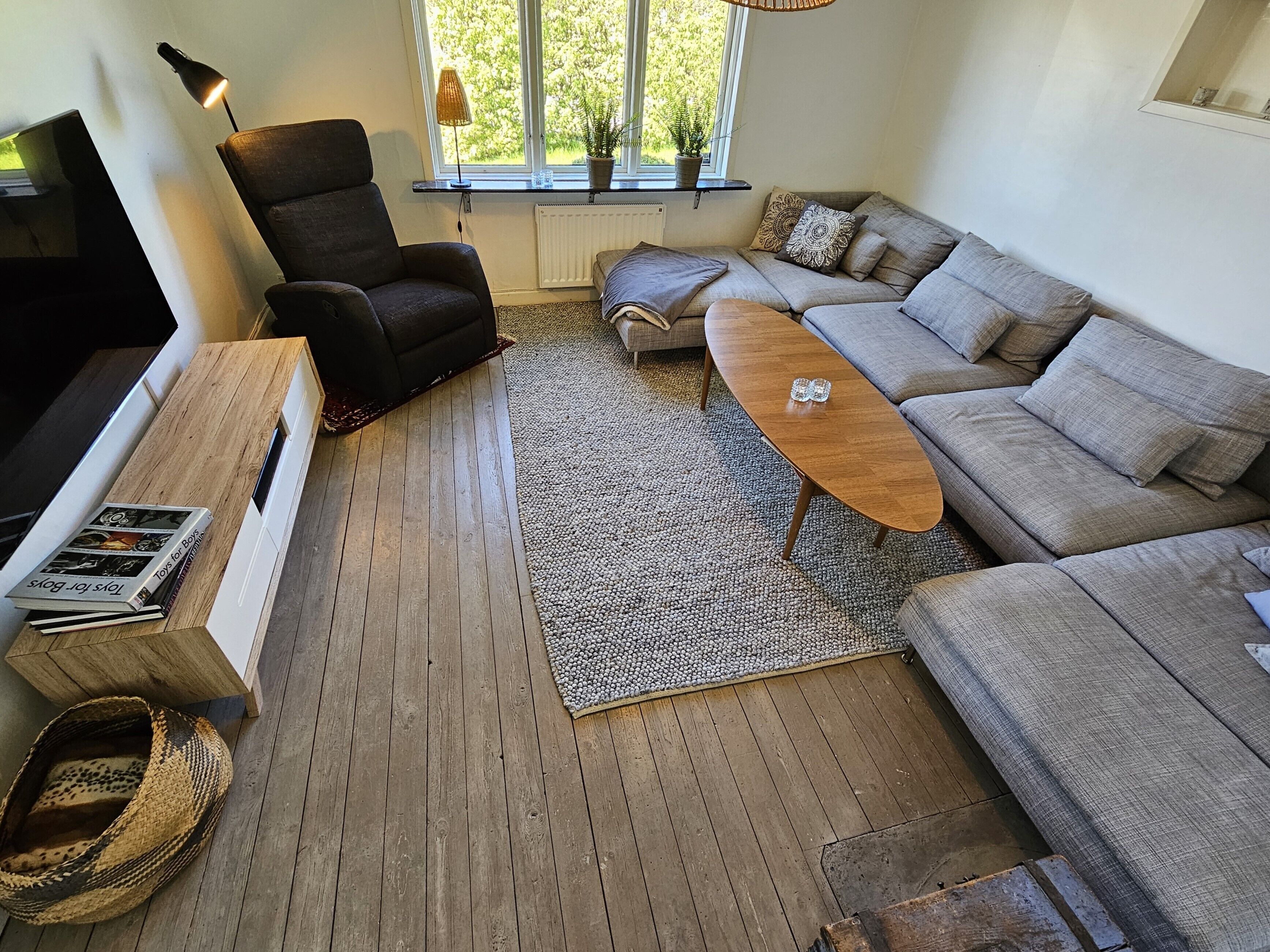 Smart-tv, videospil, stereoanlæg