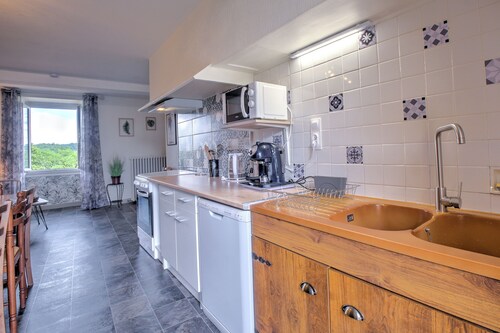 Casa de vacaciones 'Les Crozes' con piscina privada, terraza privada y Wi-Fi