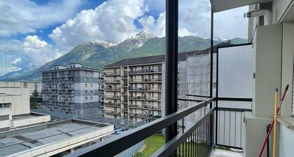 Appartement 'Casa Rosa' avec vue sur montagne et balcon