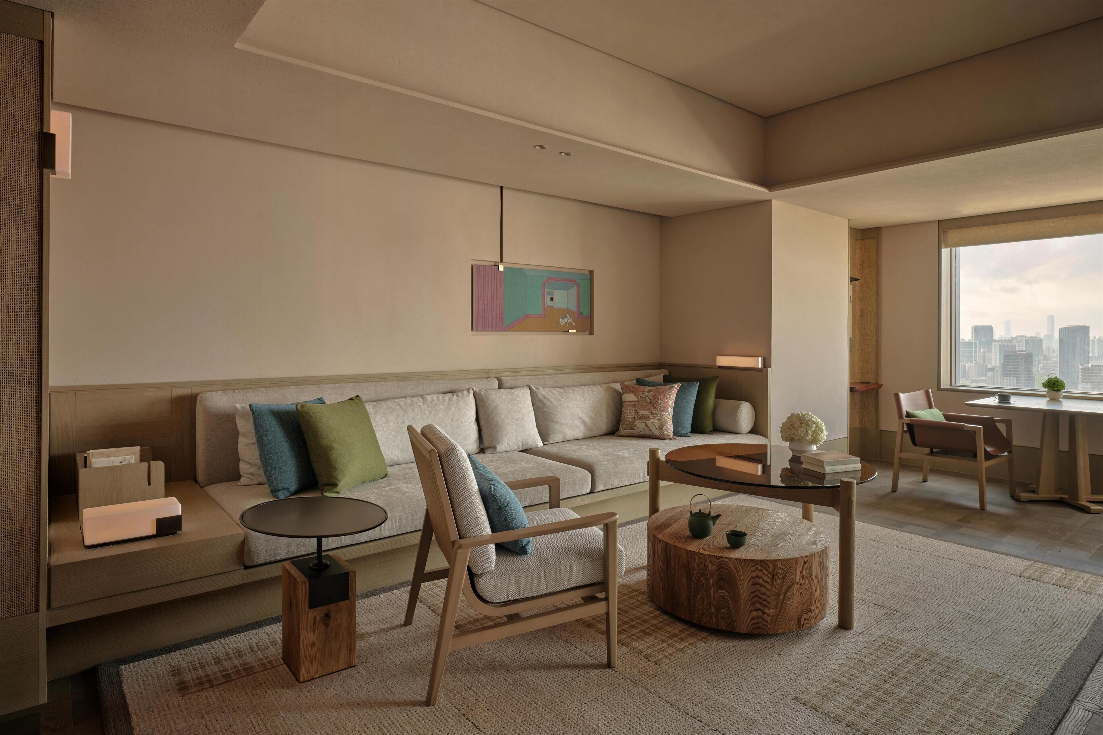 Suite, 1 King Bed (Residence) | Premium bedding, free minibar items, in-room safe, desk