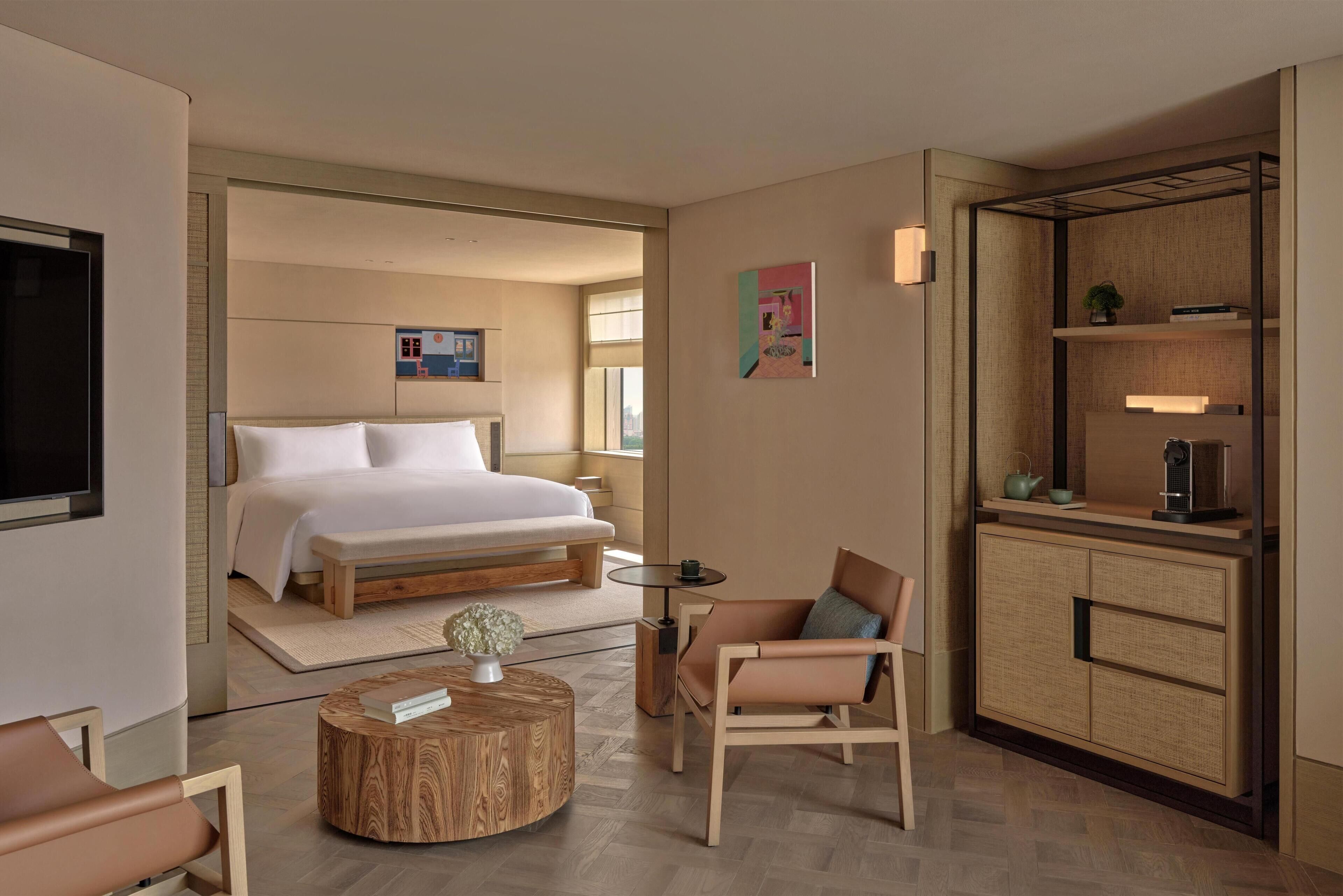 Suite, 1 King Bed (Pavilion) | Premium bedding, free minibar items, in-room safe, desk