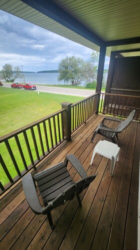 East Jordan Condo across the street from the beach!