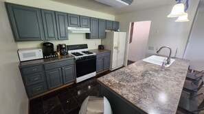 Fridge, microwave, oven, stovetop - East Jordan Condo across the street from the beach! (East Jordan)