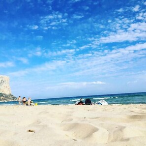 On the beach