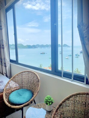 City Double Room, City View | Hypo-allergenic bedding, down comforters, memory foam beds - Gem Hostel (Hai Phong)