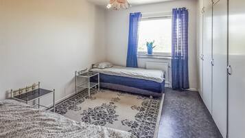 3 sovevĂŠrelser, gratis Wi-Fi, sengetĂžj