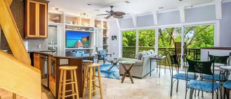 Smart TV, fireplace, offices