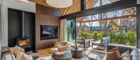 TV, fireplace, stereo, offices